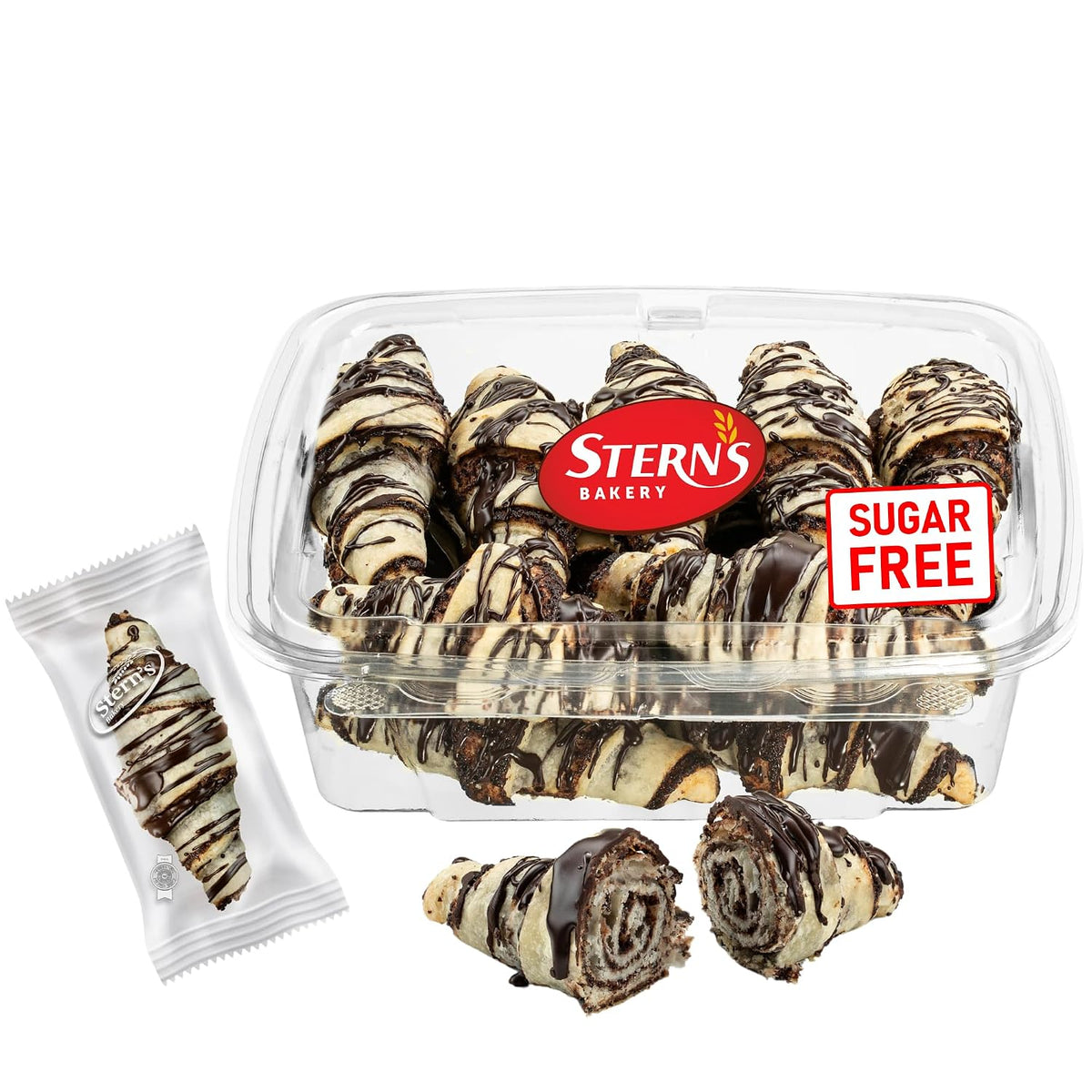 Sugar Free Pastries | Chocolate Croissant Chocolate Babka Bread | Breakfast Pastry | Dairy & Nut Free | Preservative Free | Unique for Holidays & Birthdays | 10 oz