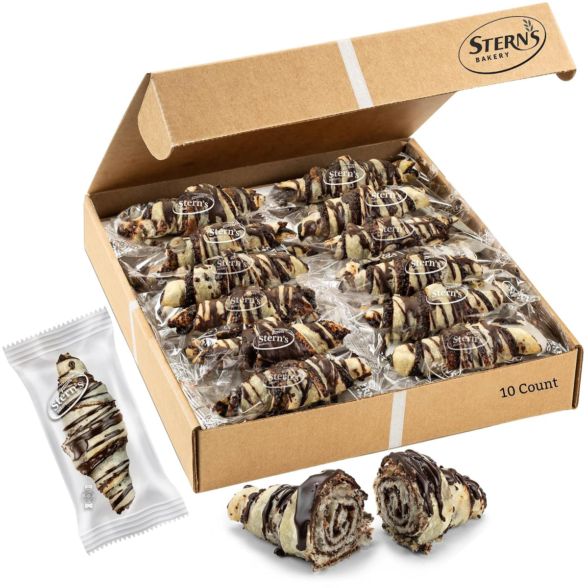 Sugar Free Pastries | Chocolate Croissant Chocolate Babka Bread | Breakfast Pastry | Dairy & Nut Free | Preservative Free | Unique for Holidays & Birthdays | 10 oz