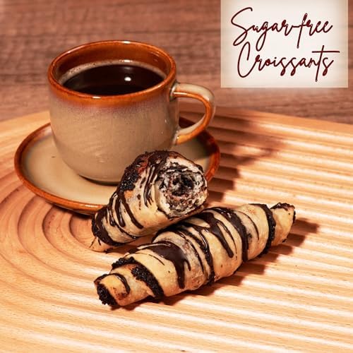 Sugar Free Pastries | Chocolate Croissant Chocolate Babka Bread | Breakfast Pastry | Dairy & Nut Free | Preservative Free | Unique for Holidays & Birthdays | 10 oz