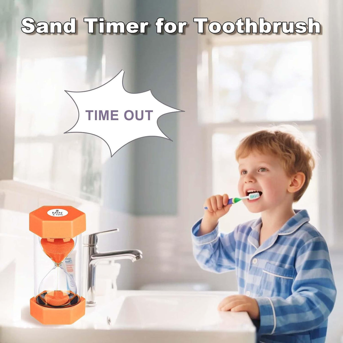 5 Minute Hourglass Sand Timer, Plastic Hexagon Hourglass Sand Clock 5 Min, Reloj De Arena 5 Minutos,Unbreakable Green Hour Glass Sandglass for Classroom Games Kitchen (Green)