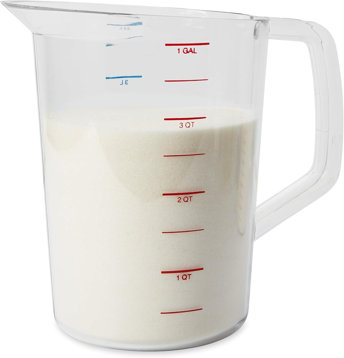 Bouncer Clear Measuring Cup, 1-Cup /0.25-Quart, Clear, Strong Food Grade, Easy Read for Liquid/Dry Ingredients, for Home/Professional Kitchen