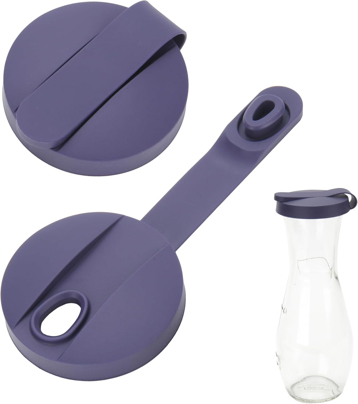 Silicone Cruet Lid Compatible with Good Seasons Salad Dressing Bottle 2 Packs Replacement Lids for Good Season Italian Dressing Mix Cruet Bottle, Food-Grade Silicone Cover Tight Fit (Lids Only)