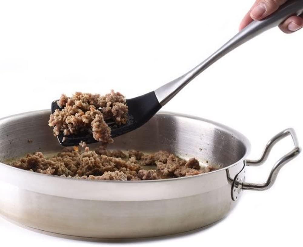 Stainless Steel and Silicone Pasta Server