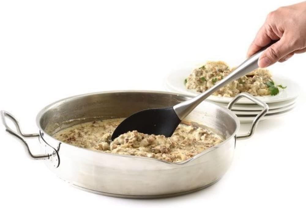 Stainless Steel and Silicone Pasta Server