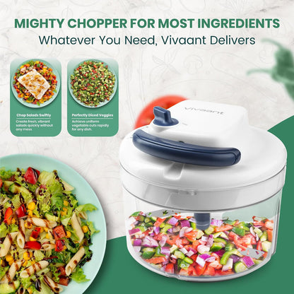 Mini Food Chopper and Onion Dicer, Small Hand Held Vegetable Cutter