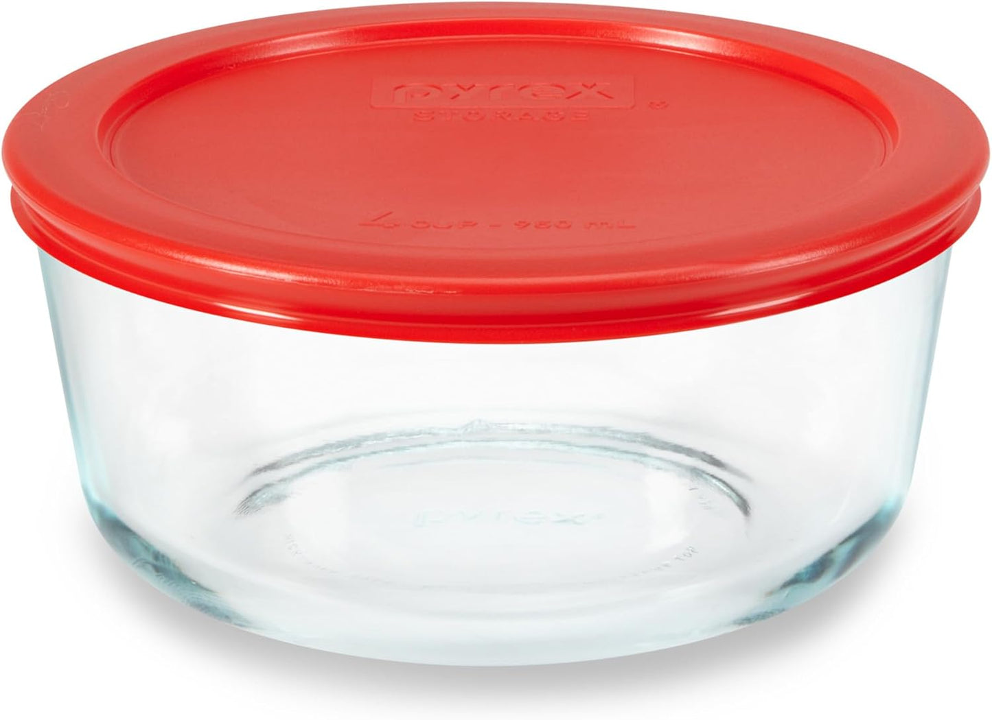 Simply Store Glass Food Storage Container, Snug Fit Non-Toxic Plastic BPA-Free Lids, Freezer Dishwasher Microwave Safe, 11 Cup