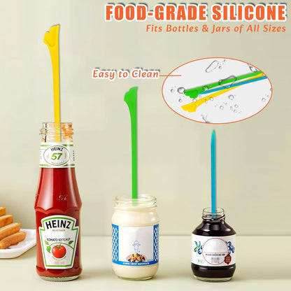 9-Piece Silicone Spatula Set with Brush & Jar Scrapers