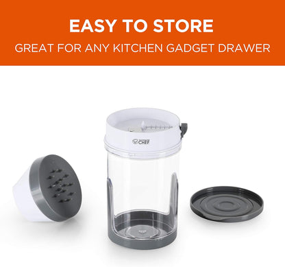 Mini Food Spiralizer, CH1534 | Manual Vegetable Chopper and Spiralizer with Adjustable Blade, Collection Bin, Great for Squash, Zucchini, Potatoes, and More