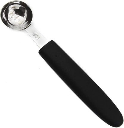 Stainless Steel Fruit Melon Baller Spoon Cutter, Heavy Duty Design Ice Cream Scooper Cookie Scoop with Comfortable Grip Handle