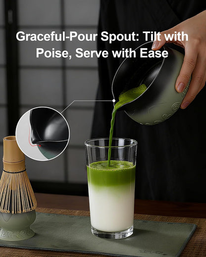 ZENS Premium Matcha Whisk Set, Matcha Kit with Matcha Tools, Pink
