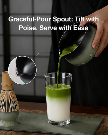 ZENS Premium Matcha Whisk Set, Matcha Kit with Matcha Tools, Pink