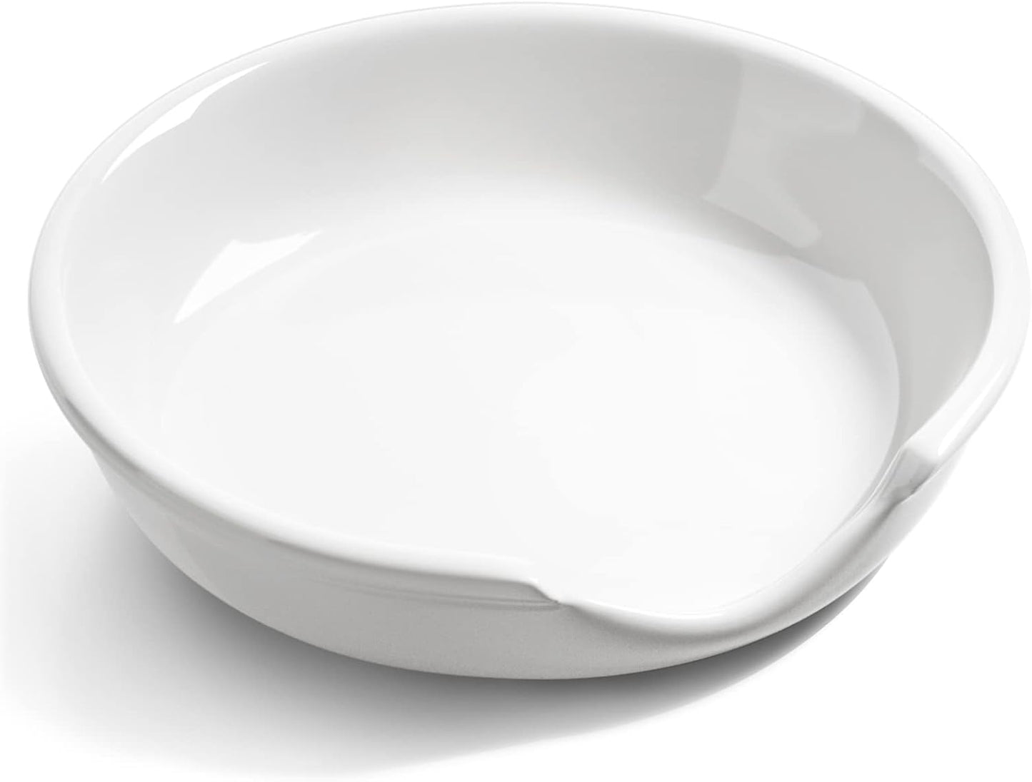 Ceramic Spoon Rest, 4.8 Inch Spoon Rest for Stove Top, Spoon Holder for Kitchen Counter, Coffee Spoon rest, Utensil Rest for Cooking, True White