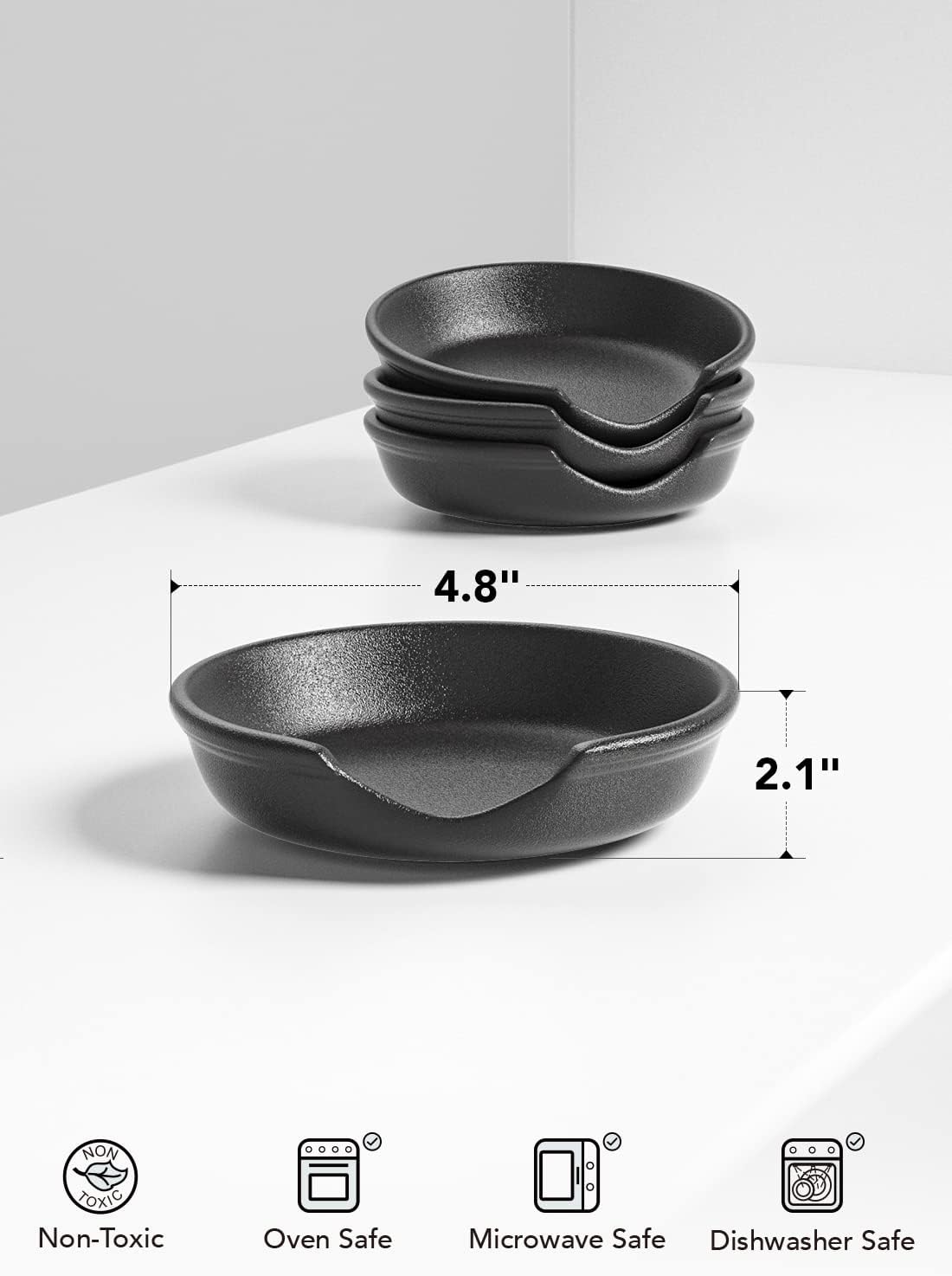 Ceramic Spoon Rest, 4.8 Inch Spoon Rest for Stove Top, Spoon Holder for Kitchen Counter, Coffee Spoon rest, Utensil Rest for Cooking, True White