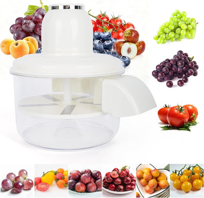 Automatic Grape Peeler Machine, Electric Garlic & Cherry Tomato Peeler Skin Remover Tool for Small Fruits, Effortless Peeling for Home Kitchen (Blue-1PC)