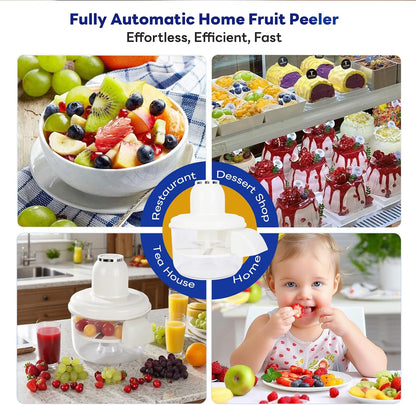 Automatic Grape Peeler Machine, Electric Garlic & Cherry Tomato Peeler Skin Remover Tool for Small Fruits, Effortless Peeling for Home Kitchen (Blue-1PC)