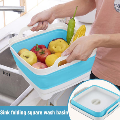 Collapsible Dish Basin, Washing Basin for 9L large Capacity, Pink