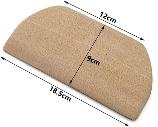 Wooden Pastry Bench Scraper Chopper Cake Cutter Multipurpose Kitchen Gadget for Cooking Baking Bread and Pizza Dough