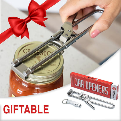 Oleex Jar Opener for Weak Hands with Keychain Bottle Cap Opener. Easy Jar Opener for Seniors with Arthritis or Kids Jar Openers. Jar Gripper Tight Lid Opener and Bottle Opener Kitchen Gadgets