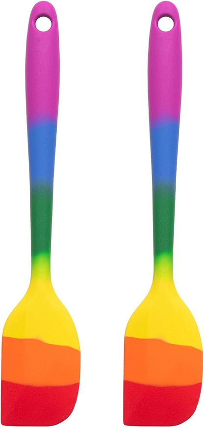 Cooking With Pride Non-Stick Pastry Brush, Heat-Safe Silicone With Iron Core, 8.5-Inch