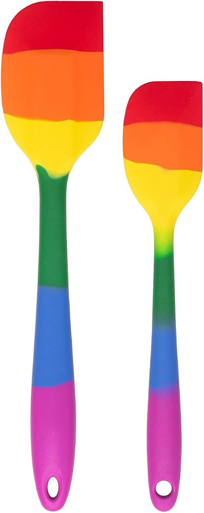 Cooking With Pride Non-Stick Pastry Brush, Heat-Safe Silicone With Iron Core, 8.5-Inch