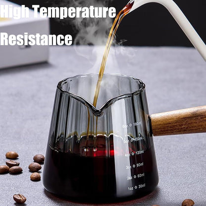 6OZ Espresso Shot Cups with Scale, Glass Measuring Cup, Coffee Accessories