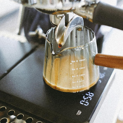6OZ Espresso Shot Cups with Scale, Glass Measuring Cup, Coffee Accessories