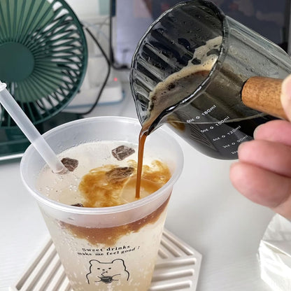 6OZ Espresso Shot Cups with Scale, Glass Measuring Cup, Coffee Accessories
