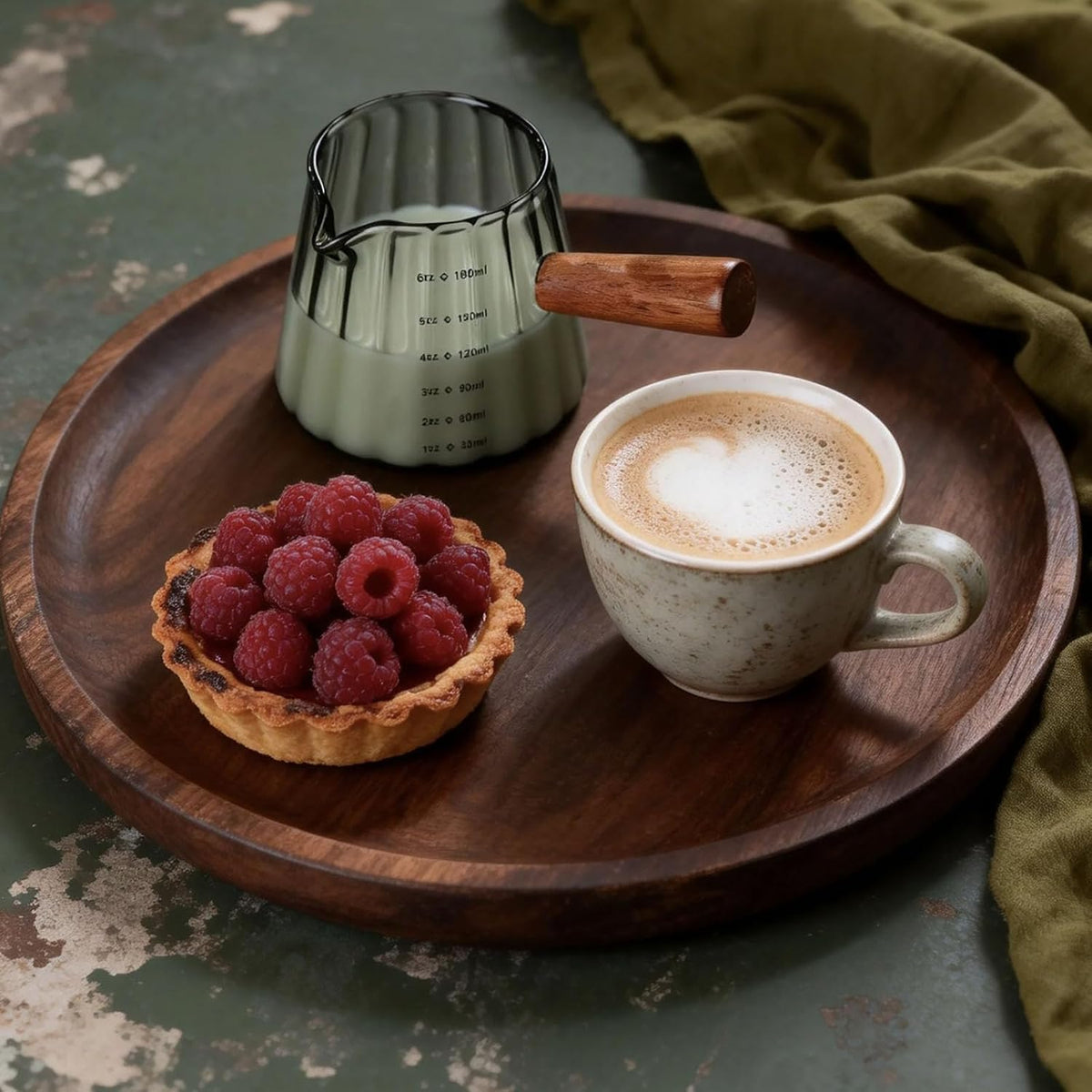 6OZ Espresso Shot Cups with Scale, Glass Measuring Cup, Coffee Accessories