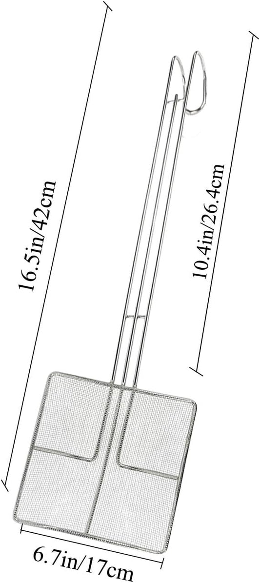 2PCS - Kitchen Spider Fryer Scoop Fry Skimmer Fryer Skimmer (2 spoons + 1 apron + 1 chef's hat)