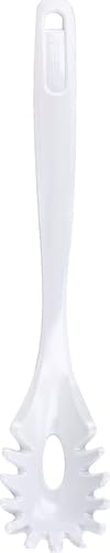 Classic Pasta Server BPA-Free Dishwasher Safe Melamine Construction, 12-Inch, White