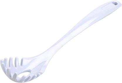 Classic Pasta Server BPA-Free Dishwasher Safe Melamine Construction, 12-Inch, White