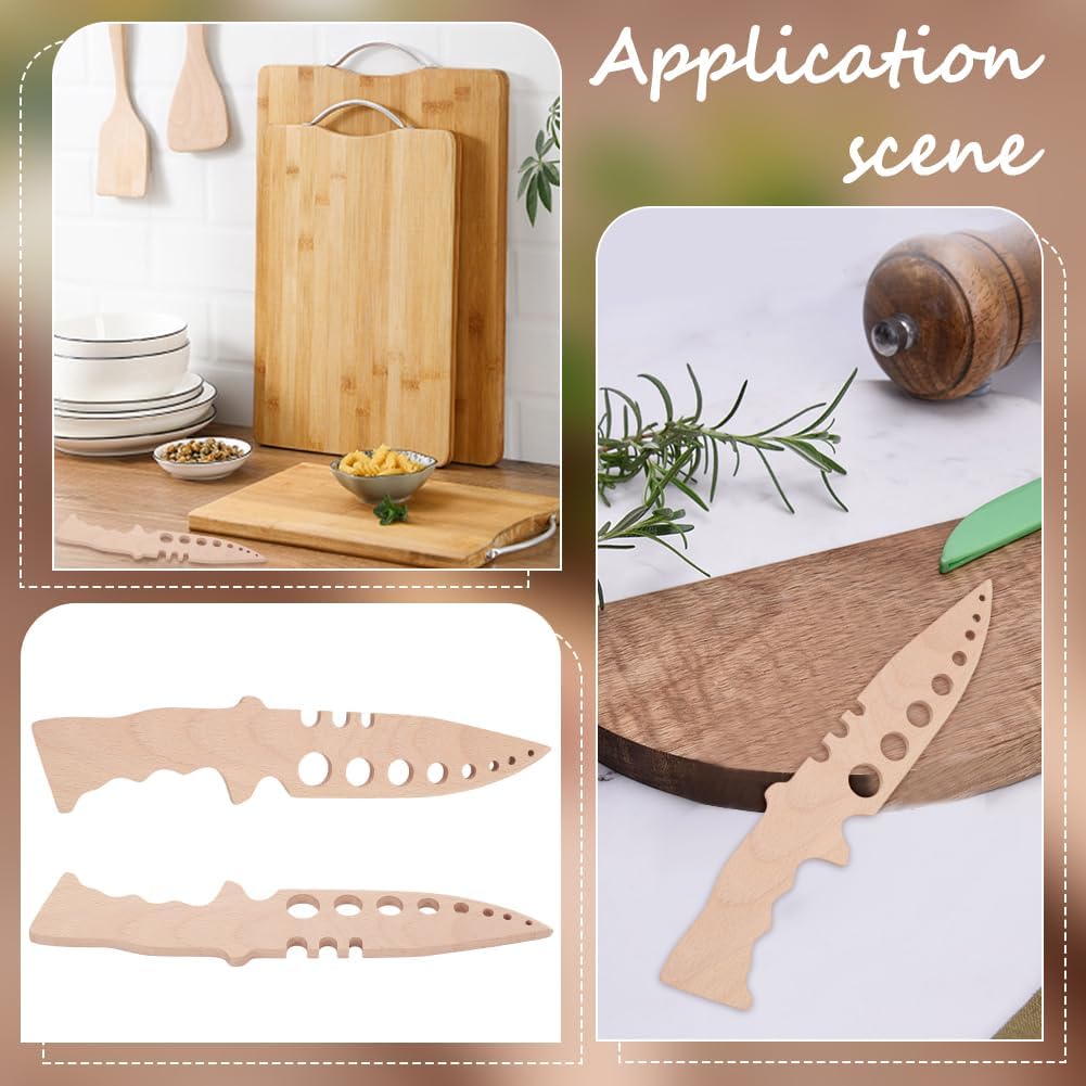 2Pcs Wooden Herbs Leaf Stripper, Wooden Herb Stripper Herb Leaves Cutter for Cooking Gifts Kitchen Cooking Appliances Wooden Herb Peeler with Holes for Cilantro Rosemary Basil Thyme Sage