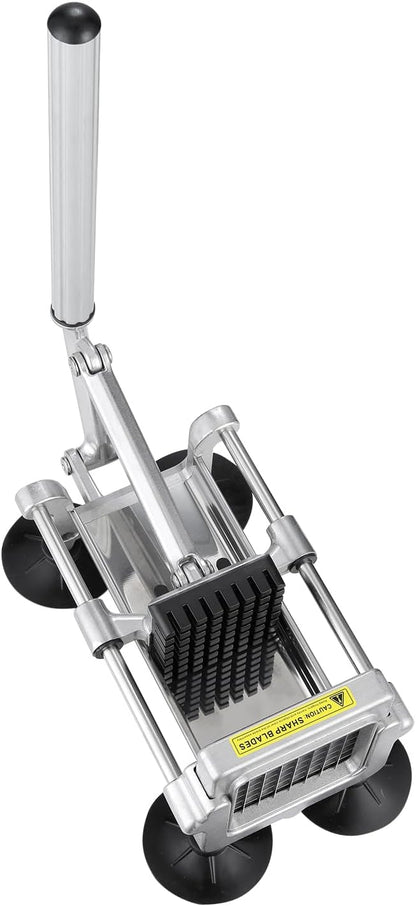 French Fry Cutter, Potato Slicer with 1/2", "3/8", "1/4 Stainless Steel Blades, Manual Potato Cutter Chopper with Suction Cups, Great for Potato, French Fries, Cucumber, Vegetables, Carrot