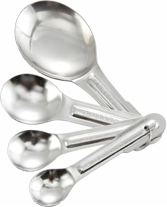 4-Piece Stainless Steel Measuring Spoon Set