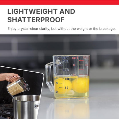 Cambro 200MCCW 2 qt Capacity, Camwear Clear Polycarbonate Liquid Measuring Cup (200MCCW135)
