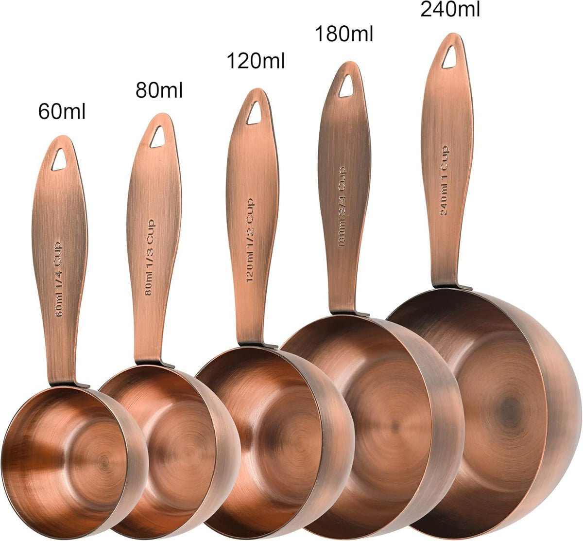 12-Piece Measuring Set, Stainless Steel Cups & Spoons