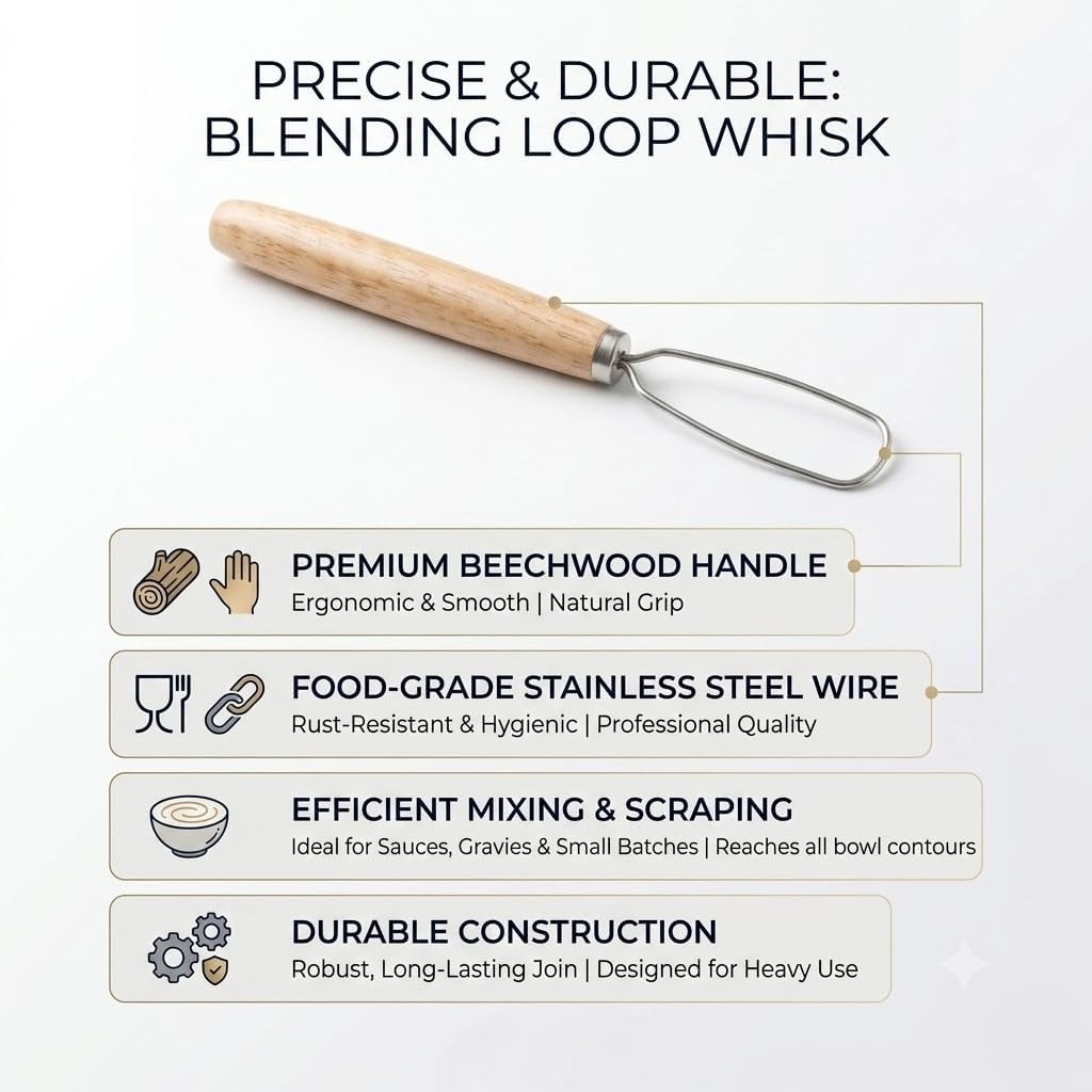 Sourdough Starter Stirring Hook and Danish Dough Whisk | Small Size to Fit in Jars | Improve the Mixing Standard Of Your Starter For Better Baking Results | .