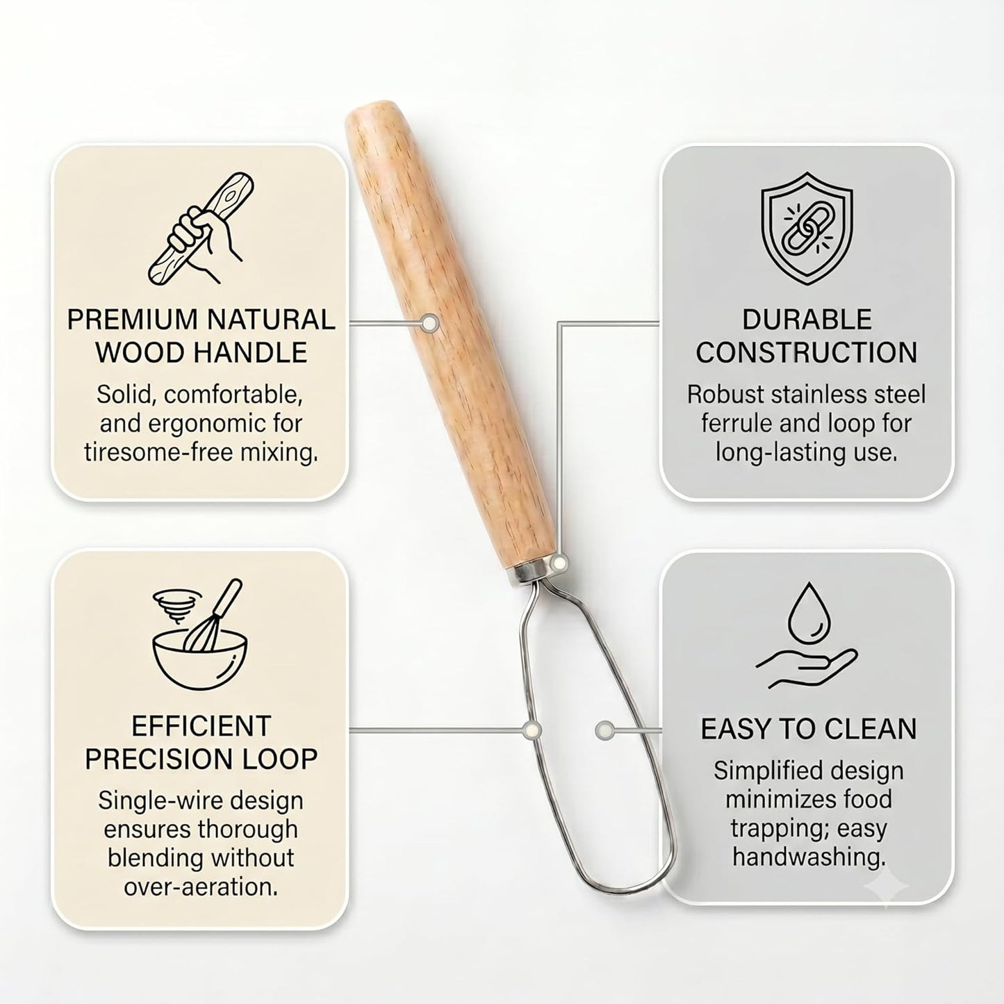 Sourdough Starter Stirring Hook and Danish Dough Whisk | Small Size to Fit in Jars | Improve the Mixing Standard Of Your Starter For Better Baking Results | .