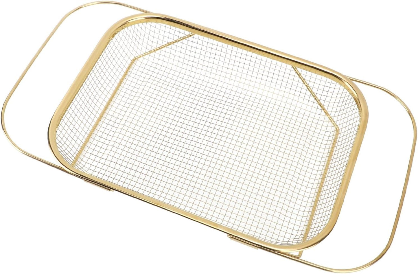 Over the Sink Colander Strainer, Stainless Steel Colander Strainer Basket, Fine Mesh Basket for Home Kitchen(13L x 10W x 3H in)