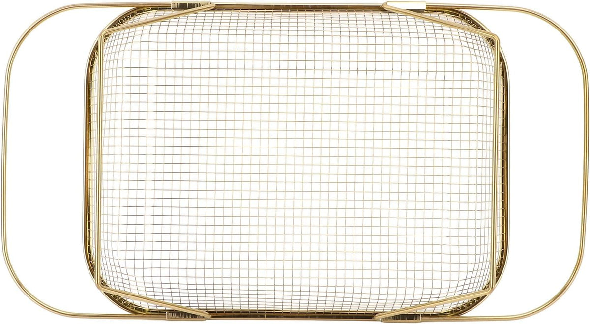 Over the Sink Colander Strainer, Stainless Steel Colander Strainer Basket, Fine Mesh Basket for Home Kitchen(13L x 10W x 3H in)