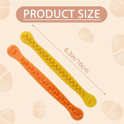 4pcs Fancy Egg Cutter, 6.3in Plastic Flower Shaped Egg Cut with Smile Face Print for Cutting Slicer Peeler Household Shaper Kitchen Gadget(Yellow & Orange)