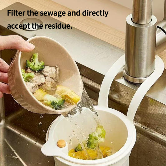 Sink Strainer Basket, Green | Multifunction Hanging, Drain Basket, Upgrade Quick Draining, Bottom Release for Mess-Free Hands-Free Cleanup