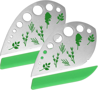 Herb Stripper 9 Holes, Stainless Steel Kitchen Herb Stripping Tool, Loose Leaf Kale Razor Metal Leaf Pealer For Kale Collard Greens Thyme Basil Rosemary Stripper