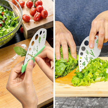 Herb Stripper 9 Holes, Stainless Steel Kitchen Herb Stripping Tool, Loose Leaf Kale Razor Metal Leaf Pealer For Kale Collard Greens Thyme Basil Rosemary Stripper