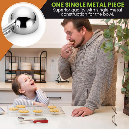Extra Small Stainless Steel Melon Baller Scoop, #100, Black