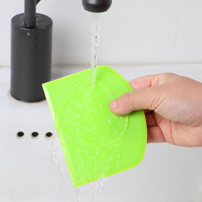 10 Pcs Bread Scraper, Plastic Bowl Scrapers for Bread Dough, Flexible Food Scraper Tool for Breads, Cake Dough and Fondant Frosting (Green, Pink, Blue, White, Yellow)