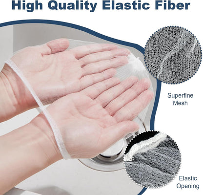 250 Pack Disposable Drain Covers, Disposable Mesh Sink Strainer Pouches for Sourdough, One Use Sourdough Drain Catcher Mesh Cover Nets for Kitchen Sink, Strainer Pouches Kitchen and Bathroom