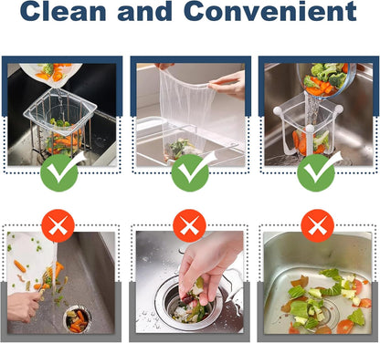 250 Pack Disposable Drain Covers, Disposable Mesh Sink Strainer Pouches for Sourdough, One Use Sourdough Drain Catcher Mesh Cover Nets for Kitchen Sink, Strainer Pouches Kitchen and Bathroom