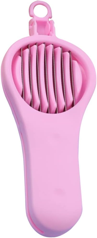 Fruit Pitter Remover Cherry Pitter Tool Cherry Olive Remover Tool Stainless Steel Fruit Cherry Corer Tool Manual Strawberry Slicer for Home Kitchen Pink Cherry Pit Remover Tool