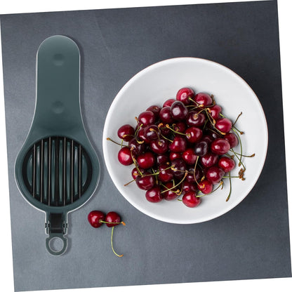 Fruit Pitter Remover Cherry Pitter Tool Cherry Olive Remover Tool Stainless Steel Fruit Cherry Corer Tool Manual Strawberry Slicer for Home Kitchen Pink Cherry Pit Remover Tool